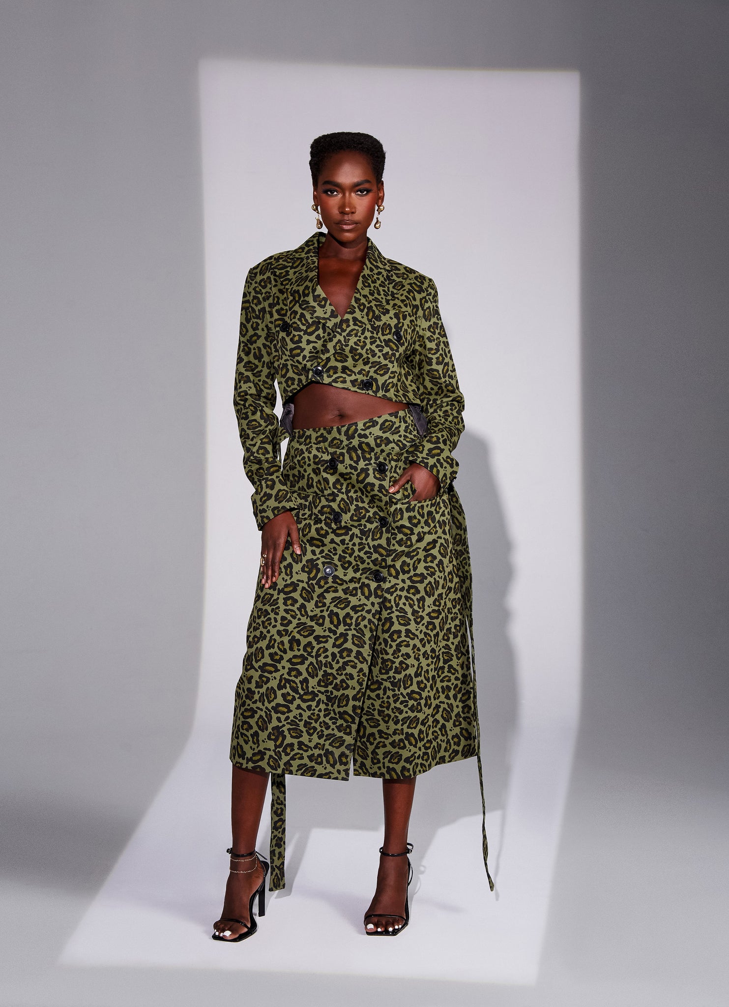 Leopard Cut Out Trench